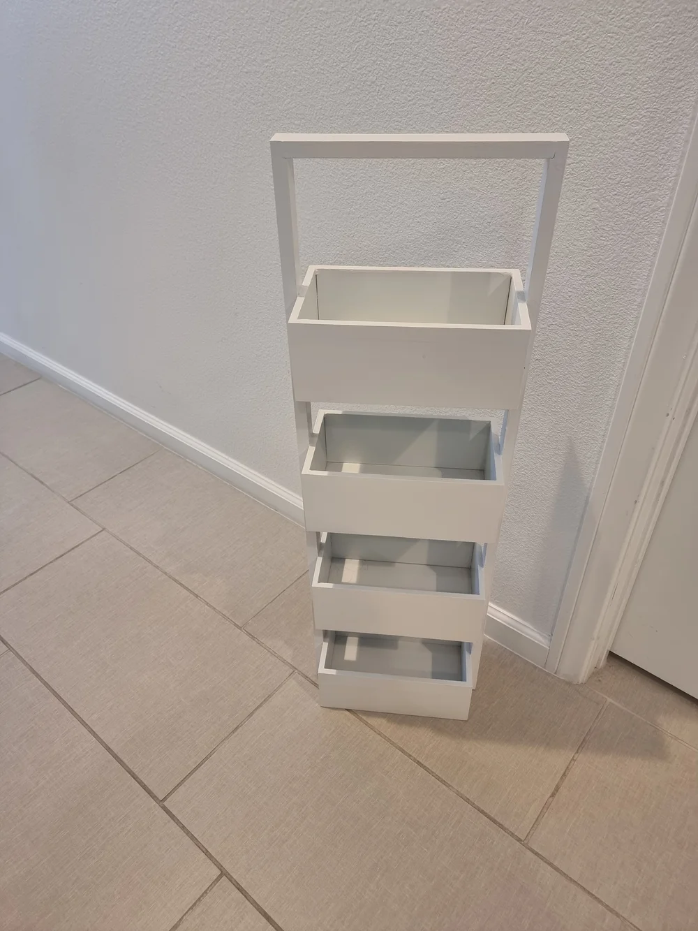 White 4-Tier Storage Organizer Tower - Home Storage & Organization